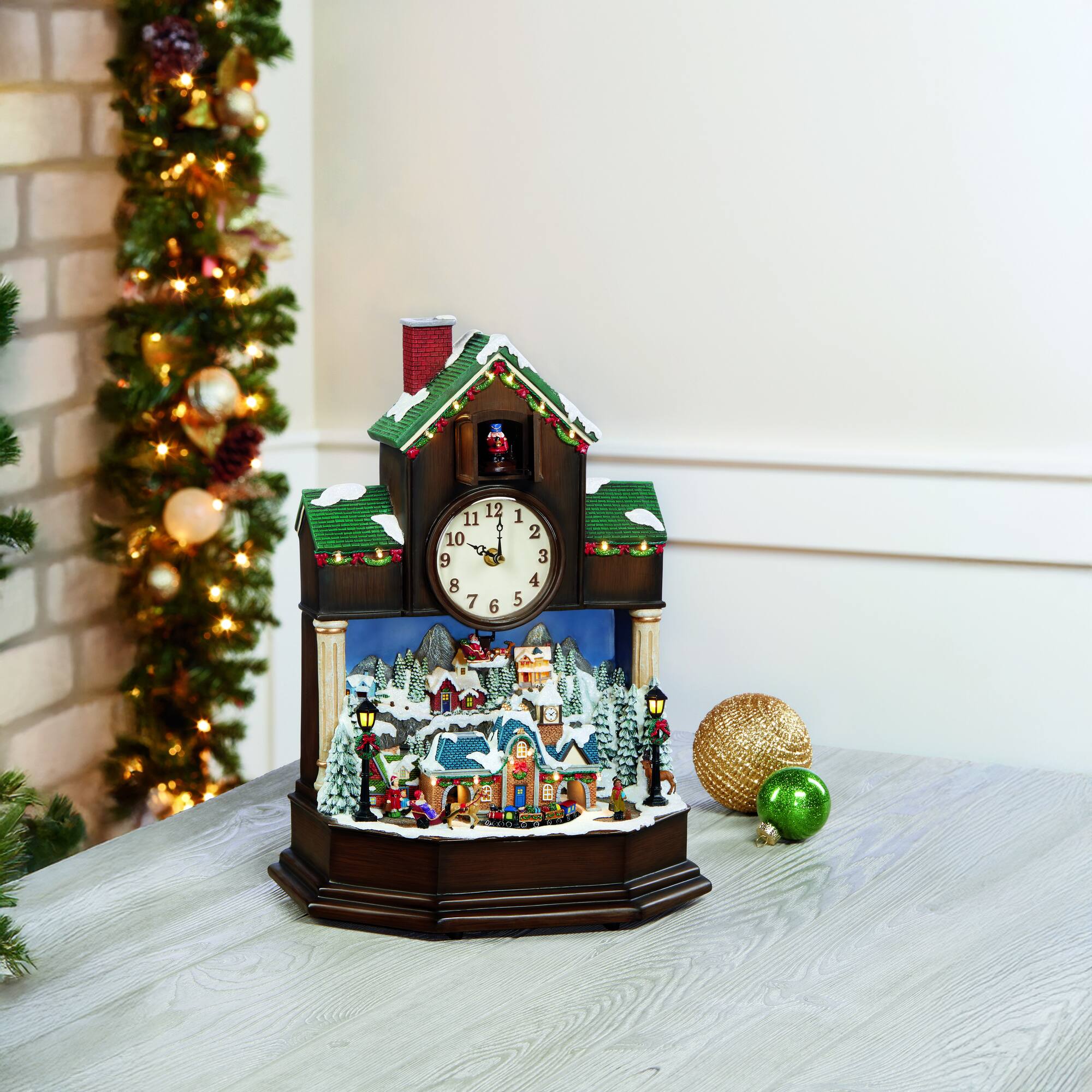 Moments in Time 16.8" Animated Cuckoo Clock Décor